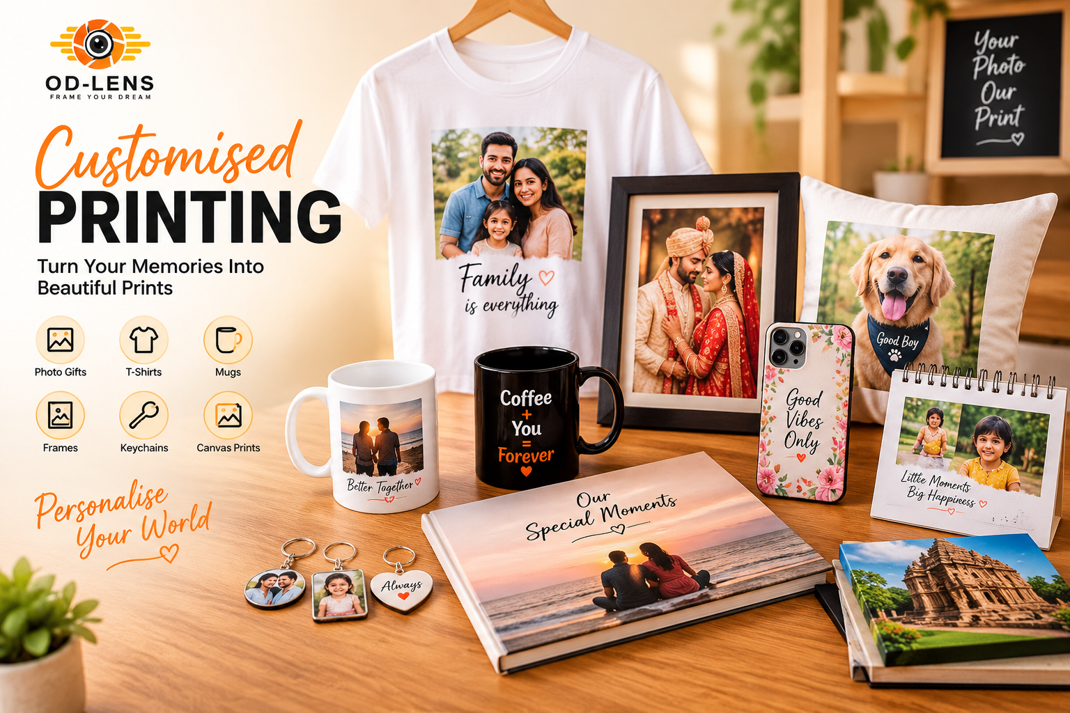 Custom printed photo gifts